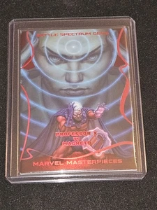 2022 Marvel Masterpieces Professor X Magneto Battle Spectrum Gems Red 10/50 BS-5 - Picture 1 of 2