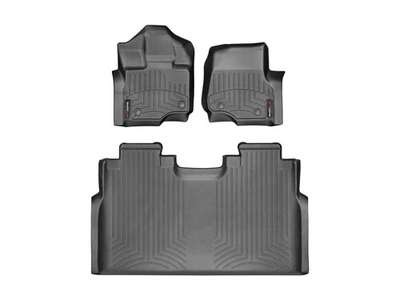 Forro de piso WeatherTech para Ford F-150 2021-2025 - 1ª y 2ª fila, negro Foto 1 de 4
