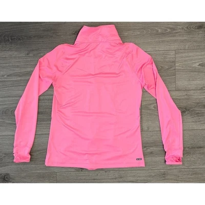 Chaqueta Danskin Now Semi-ajustada Cremallera Completa Para Mujer Rosa Mediana Agujeros para los Pulgares Ropa Activa Foto 1 de 4