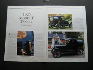 1926 Ford Model T Tanker Truck twin-page feature article from Collector Car mag - Picture 1 of 1