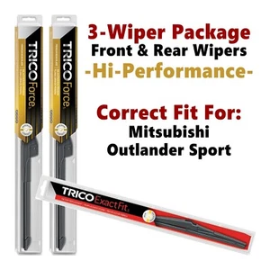 Limpiaparabrisas 3-pk Hi-Performance para 2011+ Mitsubishi Outlander Sport 25240/210/10B - Imagen 1 de 12