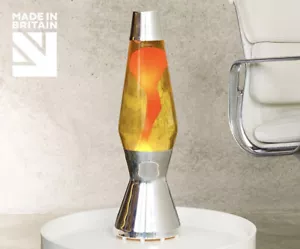 Mathmos Astro Lava Lamp - silver - yellow/orange - Picture 1 of 4