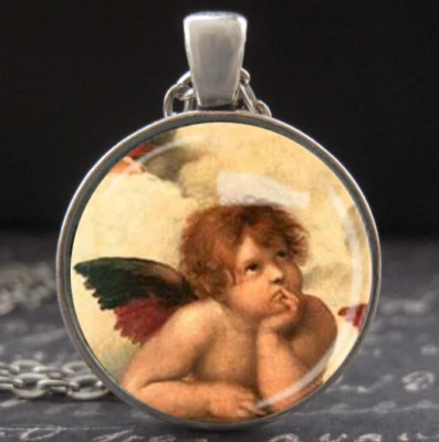 Collar Ángel de la Guarda Miguel Ángel Querubín Obra de Arte Joyería Ideas de Regalo Religioso Foto 1 de 3