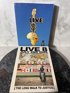 Live 8 DVD 4 Discs One Day World Concert July 2nd 2005 Booklet - Imagen 1 de 9