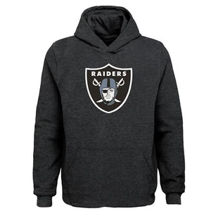 Outerstuff NFL Youth Boys Las Vegas Raiders Primary Logo Fleece Hoodie - Picture 1 of 3