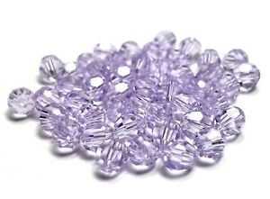 5000 Swarovski Elements Crystal 6mm Faceted Violet Round Sphere Beads 46 Pcs New