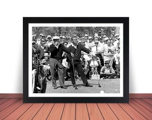 Framed BEN HOGAN & ARNOLD PALMER Golf Photo Picture 1966 MASTERS 8x10/11x14 (W3) - Picture 1 of 8