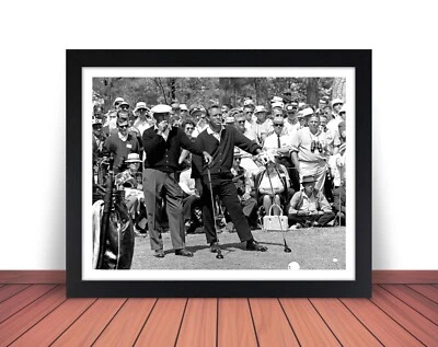 Foto de golf enmarcada Ben Hogan y Arnold Palmer 1966 Masters 8x10/11x14 (W3) Foto 1 de 4
