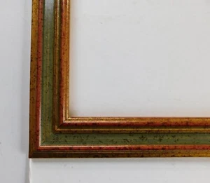 Ethan Allen Blattgold Salbei Rot Holz Bilderrahmen hält 17 x 20 3/4 - Bild 1 von 6