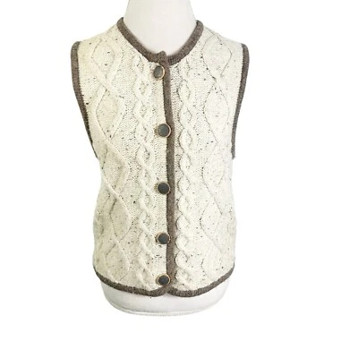 Suéter Obermeyer Tejido con Cable Artístico Botón Cárdigan Bordado Para Mujer Talla S De Colección Foto 1 de 4