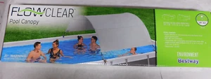 Bestway Flowclear UPF40+ Canopy , 6' - 11' Wide Rectang or Oval Above GroundPool - Picture 1 of 3