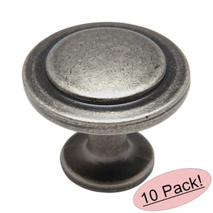 *10er Pack* Cosmas Schrank Hardware verwittertes Nickel runder Schrankknopf #5560WN - Bild 1 von 1