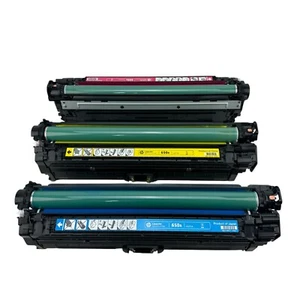 Original HP 650A Toner Set Cyan Gelb Magenta (10% Lebensdauer übrig - zum Nachfüllen) - Bild 1 von 7