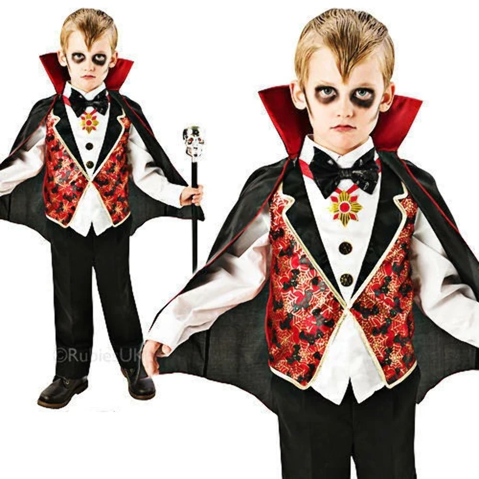 Disfraz de Drácula para niños Halloween vampiro disfraz conjunto niños Foto 1 de 1