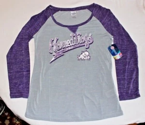 CAMICIA PULLOVER DA DONNA CREATIVE ABBIGLIAMENTO NCAA TEXAS CHRISTIAN CON LE CORNA - Foto 1 di 8