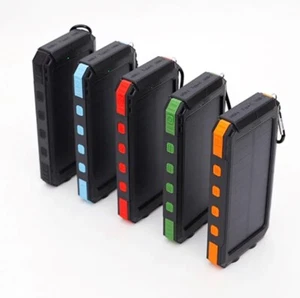 10000mAh Waterproof Solar Dual USB Power Bank - Picture 1 of 6