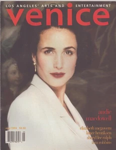 Venice Magazine - May 1994 - Andie MacDowell - Elizabeth McGovern - Tom Robbins - Picture 1 of 2