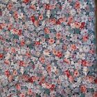 Vintage (late 80s) Cotton Modal fabric chintzy floral 60"w x 2m length