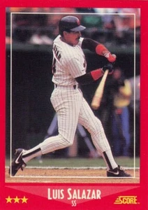 1988 Score -Juis Salazar #284-Padres- Free Ship - Picture 1 of 2