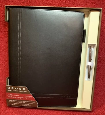 Cross Grande Padfolio/Portfolio Negro Nuevo En Caja Foto 1 de 4