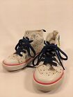 Gymboree Size 10 Girls Shoes Sneakers HighTops Glitter Pineapples Dots 