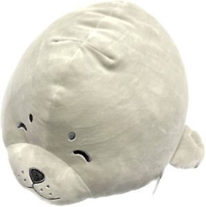 LIV HEART Soft Gray Silver Earless Seal Goo plush toy animal from round 1 New