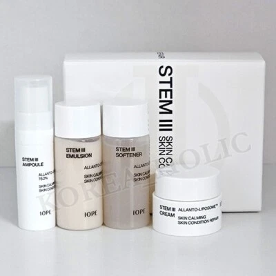 IOPE Stem III Special Kit 4-items Softener Ampoule Emulsion Cream Made in korea - Image 1 of 4
