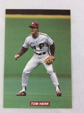 1989 Philadelphia Phillies Team Issue TastyKake Photo Card-Tom Herr