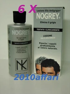 ELIO NOGREY LOZIONE ANTIGRIGIO 200 ml - ELIMINA IL GRIGIO - 6 PEZZI - Foto 1 di 1