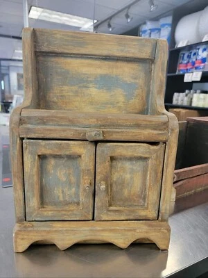 Handmade Primitive looking Small Stepback Cupboard  - Изображение 1 из 3