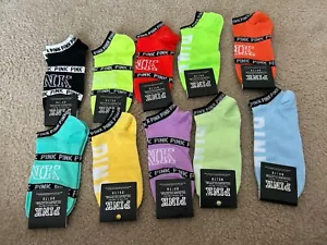 Victoria Secret VS Love Pink No Show Socks 10 Pairs - Picture 1 of 1