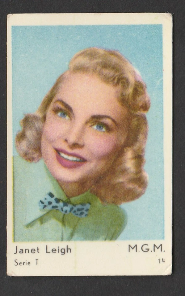 1950s Swedish Film Star Card  Serie T #14 US Psycho Actress Janet Leigh - Image 1 of 1