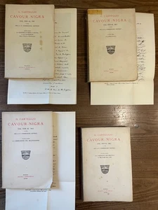 IL CARTEGGIO-CAVOUR/NIGRA 1858-1861- 4 VOLUMI -ZANICHELLI 1926-1929 - Foto 1 di 18