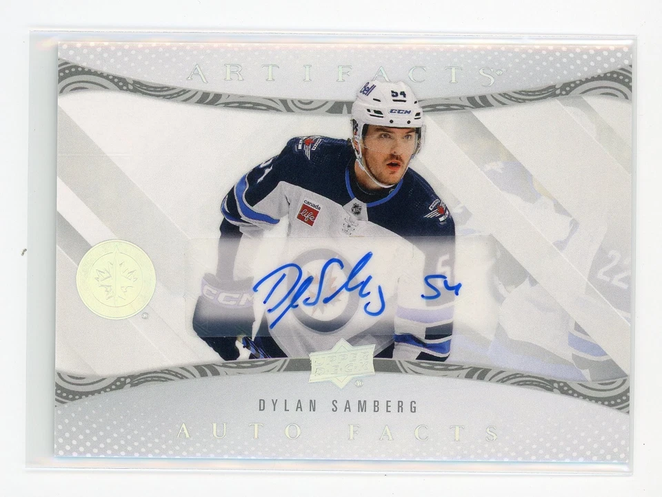 2024-25 Artifacts Upper Deck Dylan Samberg Auto Facts Winnipeg Jets - Image 1 of 1