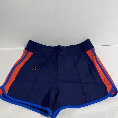 Nuevos pantalones cortos de tenis Wilson de cintura alta para mujer talla mediana, azul y rojo Foto 1 de 4