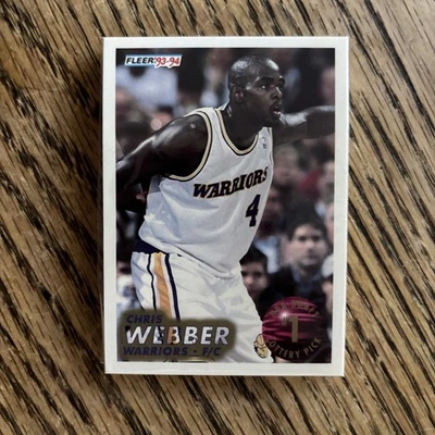 1993-94 Fleer NBA Draft Lottery Picks Complete 11 Card Set Webber Hardaway - Image 1 of 2