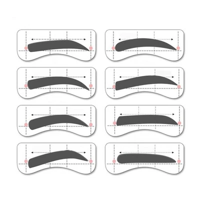  32 Pairs Beginner Eyebrow Shaping Kit Guide Tool Positioningmeasuring Tools - Image 1 of 3