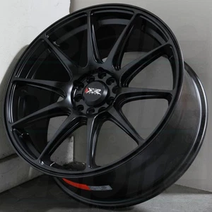 19x8.75 Flat Black Wheels XXR 527 5x114.3 38 (Set of 4) 73.1 - Picture 1 of 6