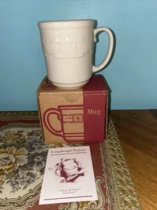 NEU Elfenbein Longaberger Tasse Made in USA - Bild 1 von 4