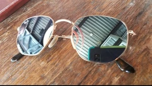 Ray-Ban Hexagonal Sunglasses RB3548-N 001/30 Arista Gold Silver Flash w/Case - Picture 1 of 4
