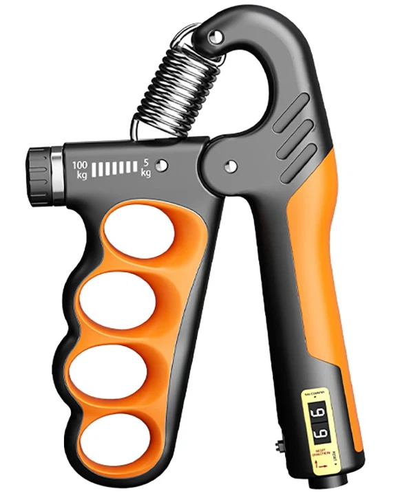Entrenador de fuerza de mano ajustable 5-100 kg con contador y diseño ergonómico Foto 1 de 4