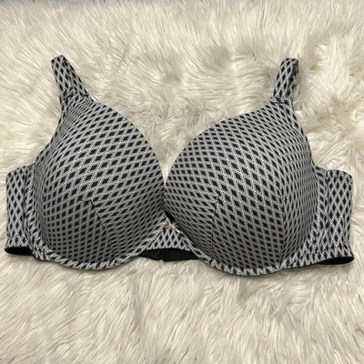 Sujetador Cacique 46DDD Algodón Boost Sumergir Con Aros Cierre Trasero Arco Geométrico Foto 1 de 4