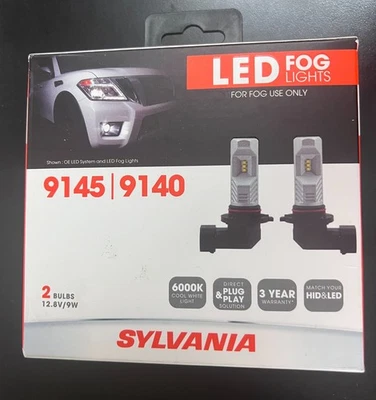 Sylvania 9145/9140 LED FOG Light BULBS, 2 PACK 9568 - Image 1 of 4