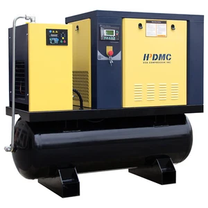 460V 10HP 3Phase Rotary Screw Air Compressor 39cfm W/ 80 Gal Tank & Air Dryer - Picture 1 of 10