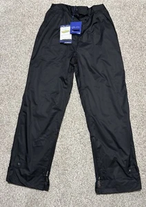 Glen Echo NEW Duratex Waterproof Black pants Golf active women L Large Rain Gear - Picture 1 of 4