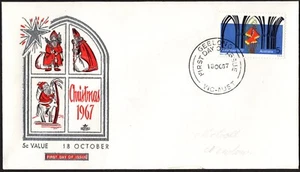 1967 Australia edición navideña 5c con dirección real cubiertas de primer día, en muy buen estado - Imagen 1 de 1
