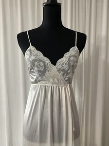 Vintage Gilead Babydoll Fee Spitze Seil Slip transparent Kleid Nachthemd Dessous Nylon - Bild 1 von 17