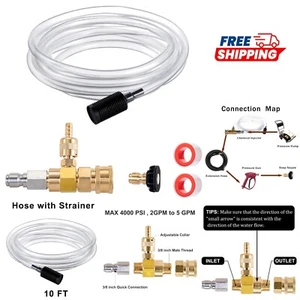 Downstream Injector Kit Brass 4000 PSI Adjustable Soap Siphon Power Washer - Picture 1 of 8