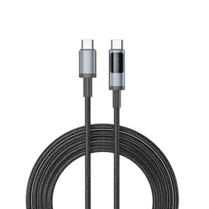 Fast Charging Cable Type C Micro USB for iPhone Data Sync Voltage Display Cables - Picture 1 of 24