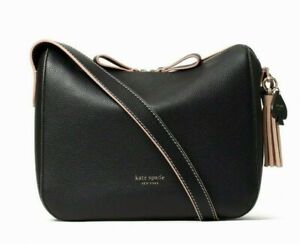 New Kate Spade Anyday Medium Shoulder Bag Pebble Leather Black multi